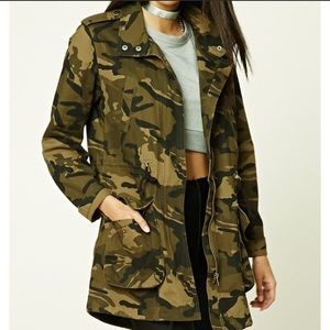 Camo utility jacket-forever 21